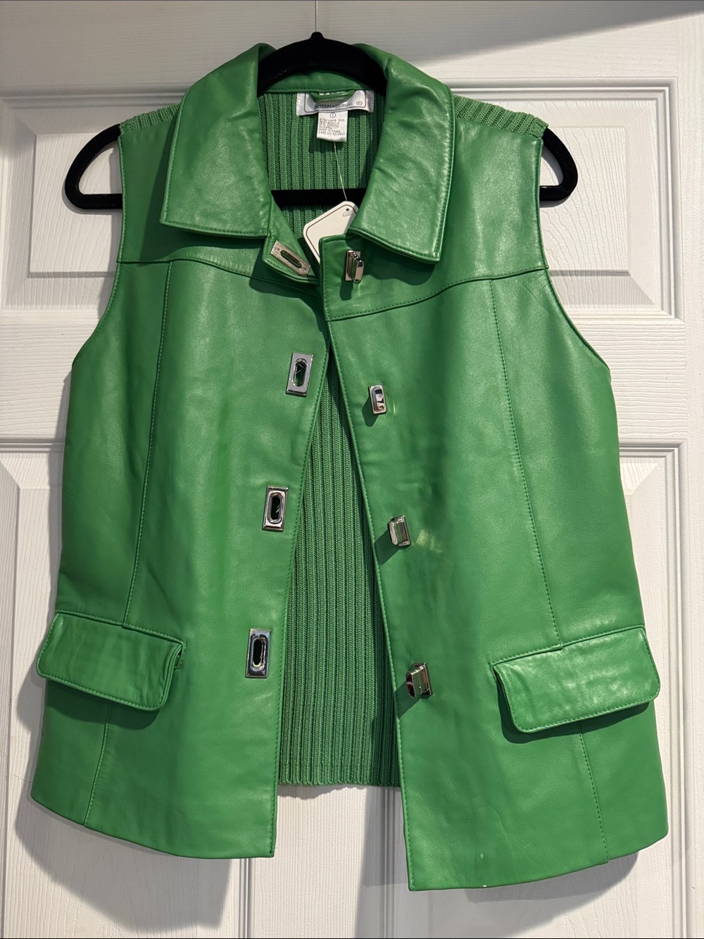 Green Leather Vest